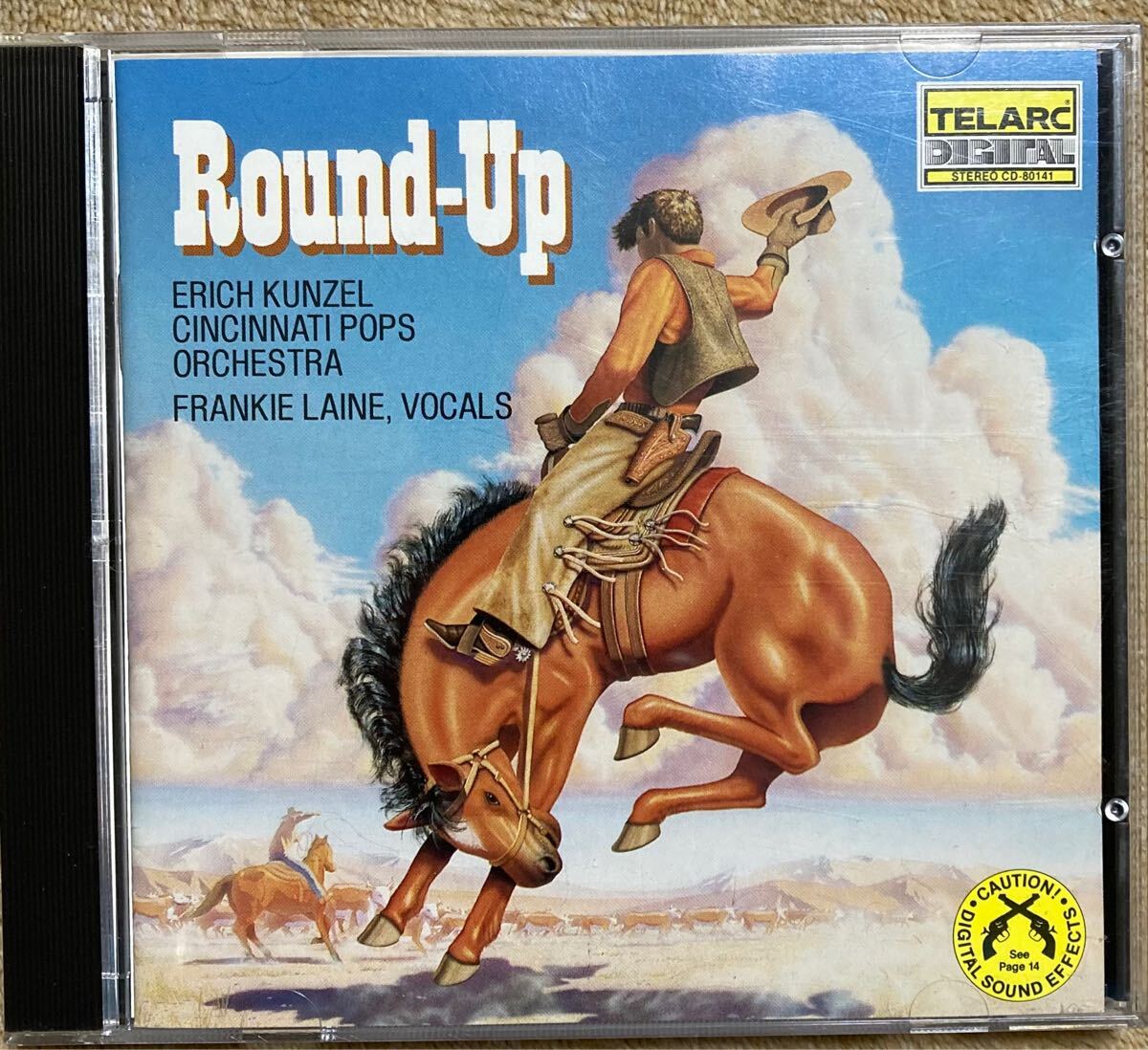 CD カンゼル - Round-up ウエスタン映画主題歌集 - TELARC初期盤 CD-80141 松下電器産業プレス ERICH KUNZEL