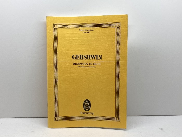 その他 Rhapsody in Blue Pf/orch*not Ou Schott & Co Ltd Gershwin, George