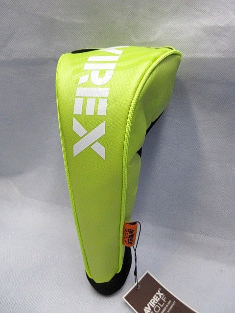 S 新品 AVIREX アヴィレックス 20SS-SA9 フェアウェイウッド用 ヘッドカバー ネオンイエロー