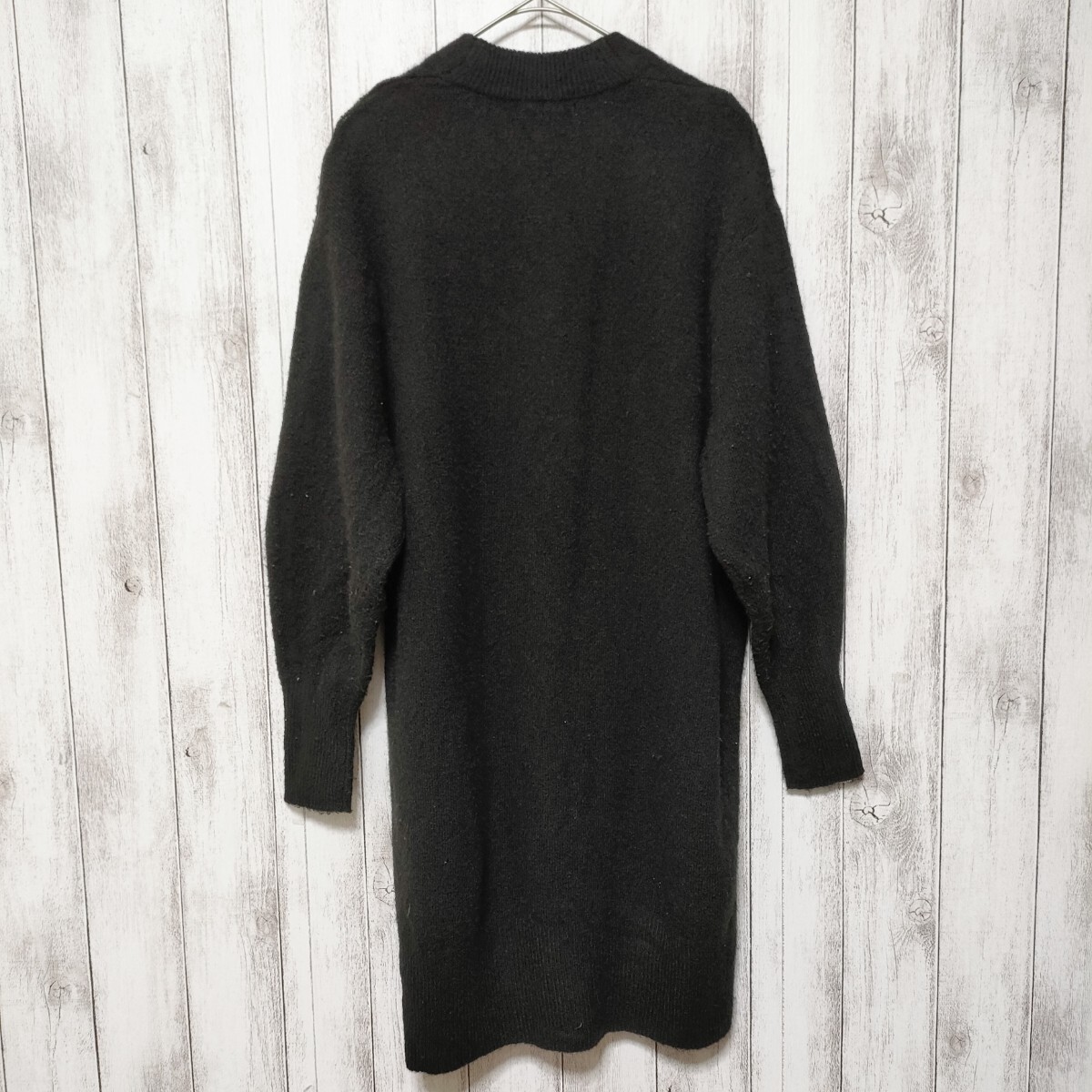 H&M サイズS(160/88A) ノーボタン ロングカーディガン ブラック