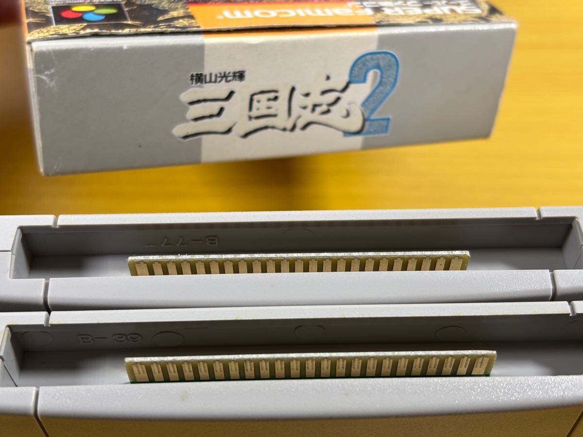 SFC【横山光輝 三国志 1 2】箱 取扱説明書 ソフト付き