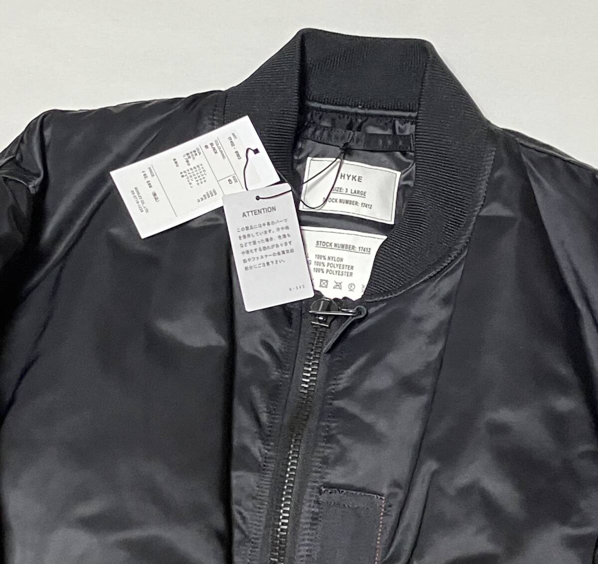 24aw HYKE TYPE MA-1 JACKET ハイク ボンバージャケット 24aw HYKE TYPE MA-1 JACKET ハイク ボンバージャケット