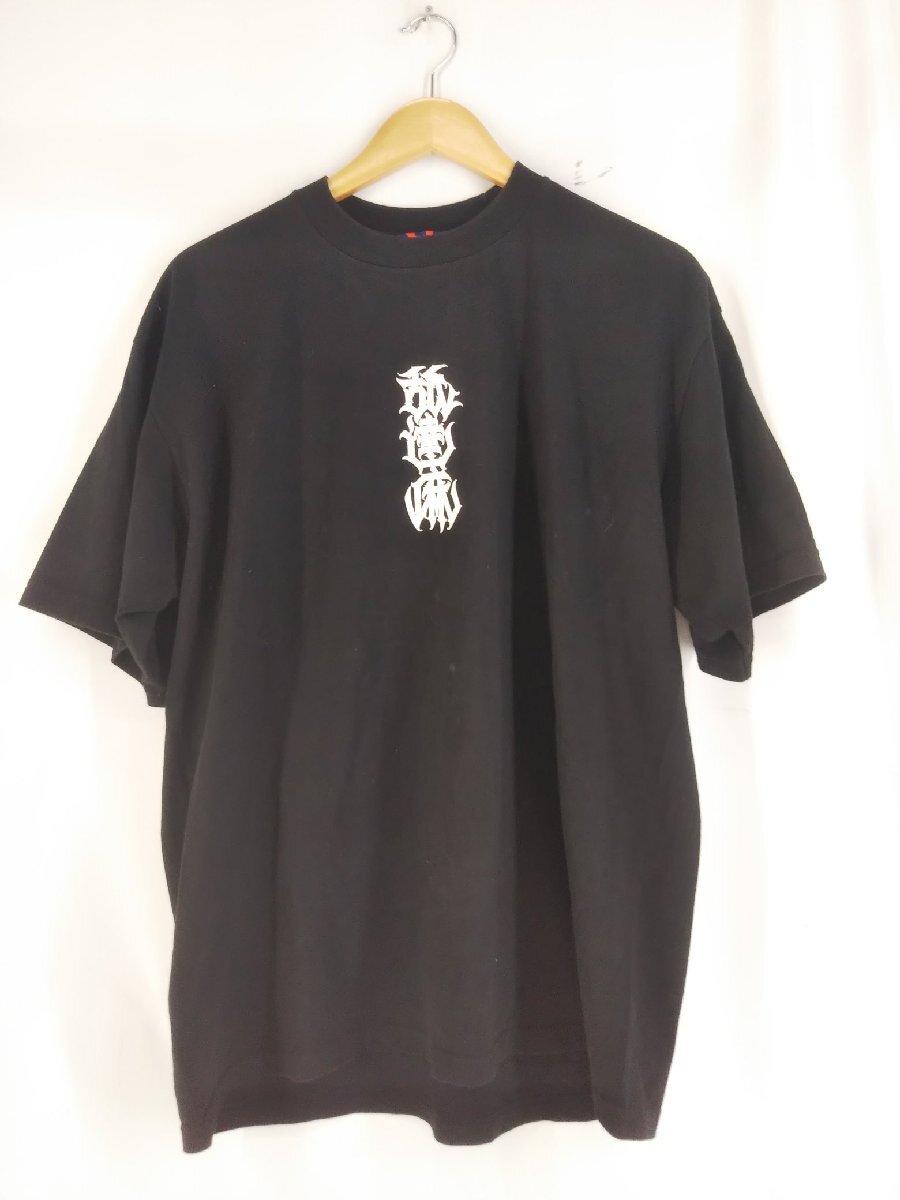 BUDSPOOL バッズプール 舐達磨 A.G.H Tシャツ 漢字ロゴ 　縦ロゴ 黒 XLサイズ