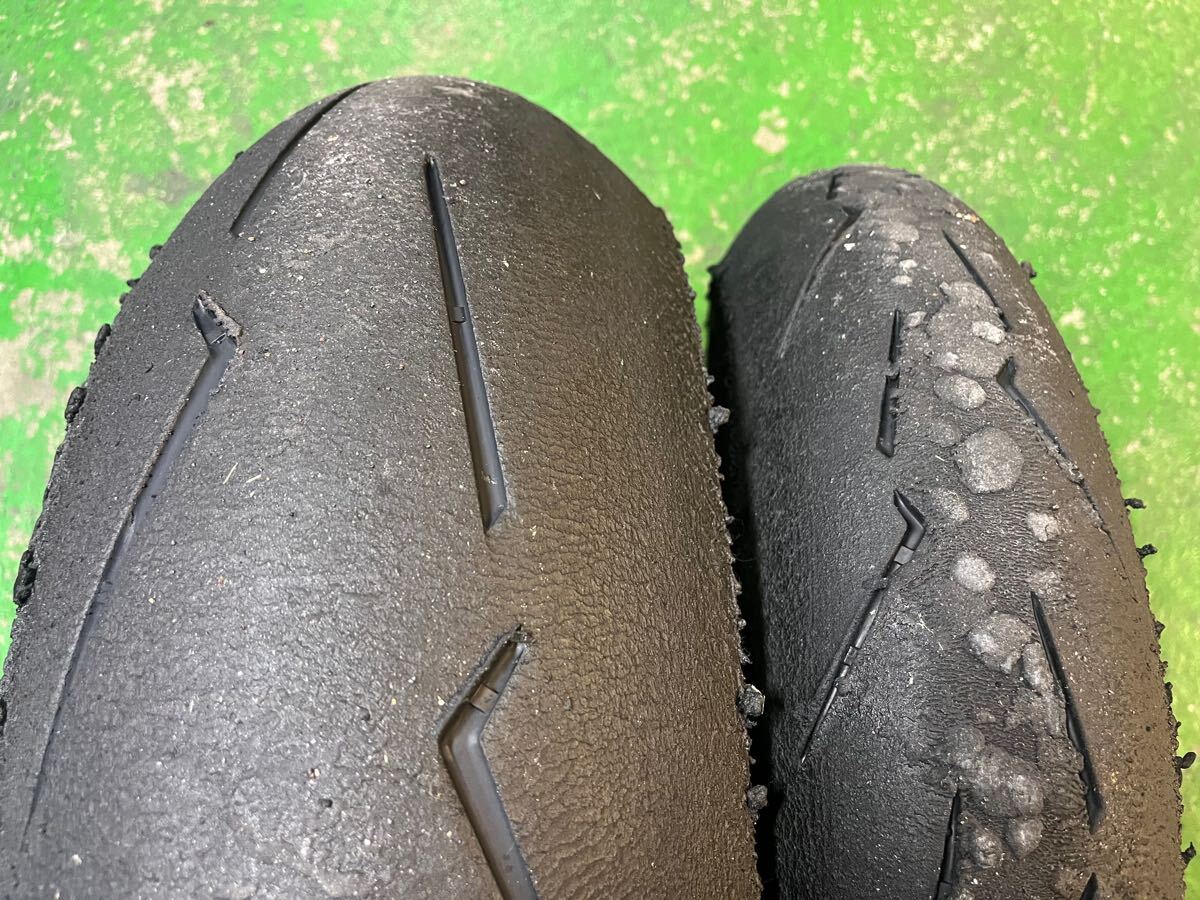 中古！ピレリ ディアブロ　スーパーコルサSC1 V4 PIRELLI DIABLO SUPER CORSA SC1 V4 120&180 1時間使用！ 