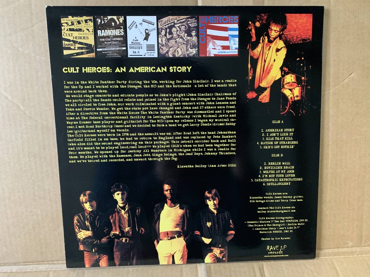 イアリア盤Red LP Cult Heroes / Amerikan Story 70-81 US Obscure Punk._画像2
