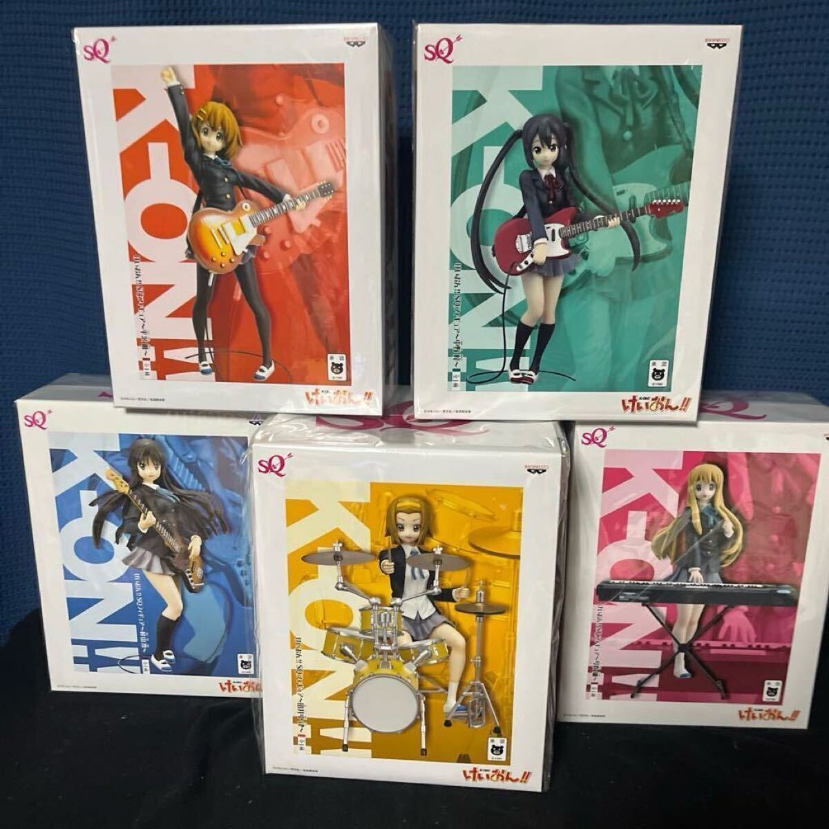 フィギュア SQ けいおん 5体 キーホルダー けいおん! フィギュア SQ けいおん 5体 キーホルダー けいおん!