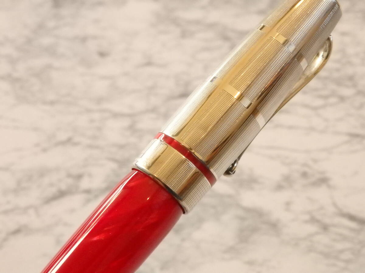 ◆【きれいなお品】モンテグラッパ MIYA アルジェント?レッド ローラーボール