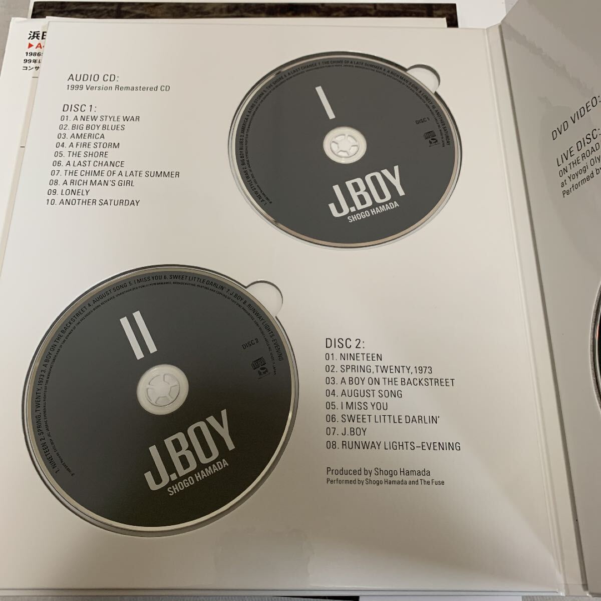 浜田省吾 J.BOY 30th Anniversary Edition CD + DVD(浜田省吾