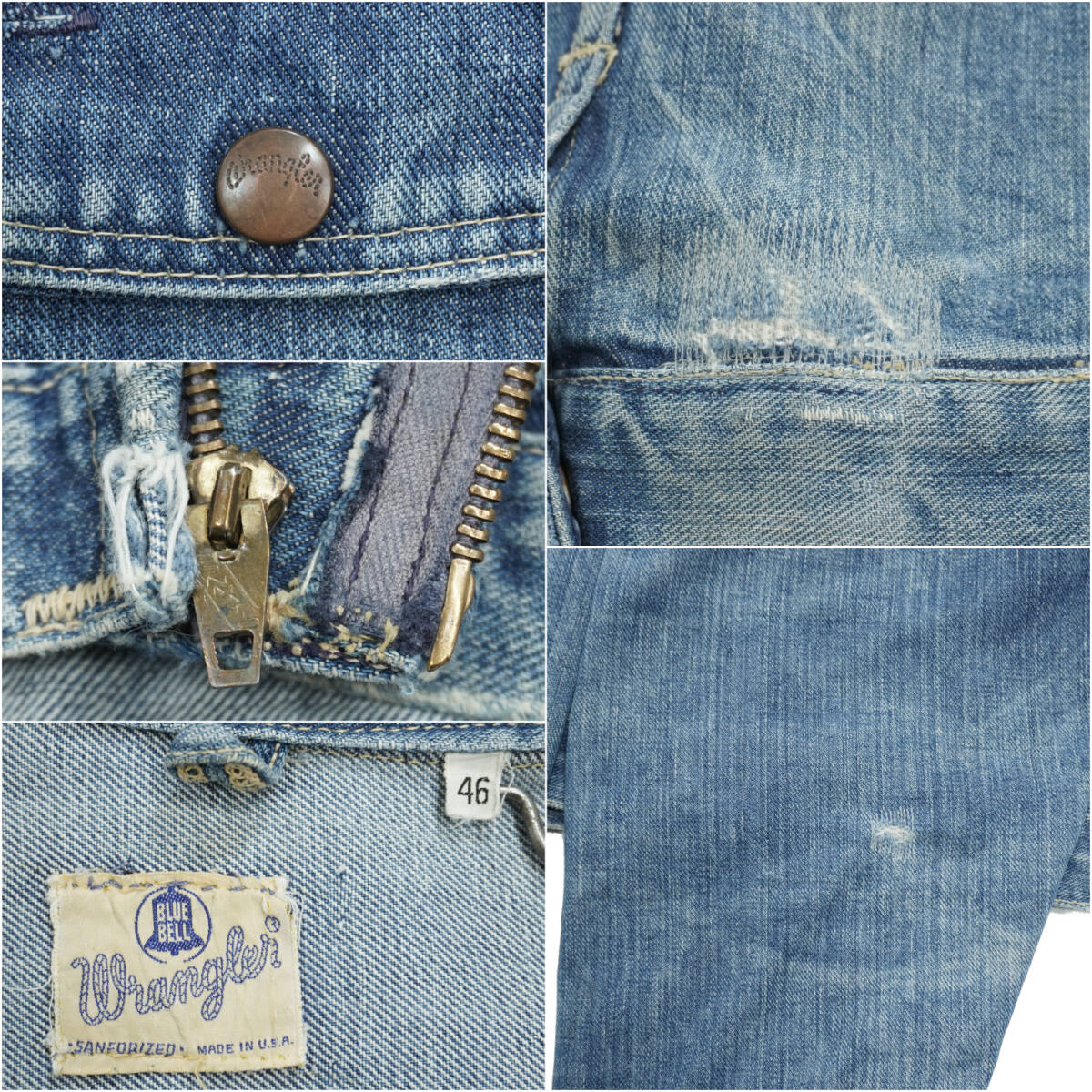 Wrangler BLUE BELL 24MJZ DENIM JACKET 1960s JA24170 Vintage Wrangler BLUE BELL 24MJZ DENIM JACKET 1960s JA24170 Vintage