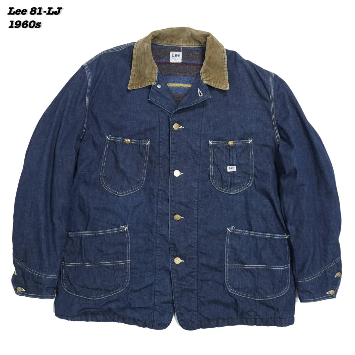 Lee 81-LJ DENIM CHORE JACKET 1960s JA24171 Vintage リー Lee 81-LJ DENIM CHORE JACKET 1960s JA24171 Vintage リー