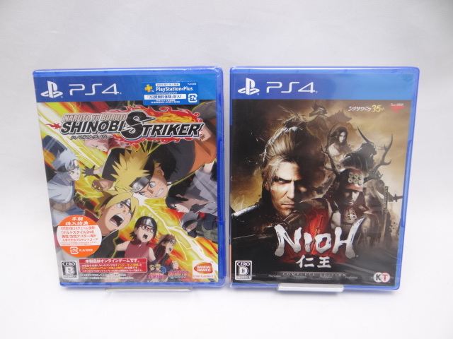 ☆4644　未開封品　PS4　仁王 Complete Edition　 NARUTO TO BORUTO シノビストライカー　2本セット