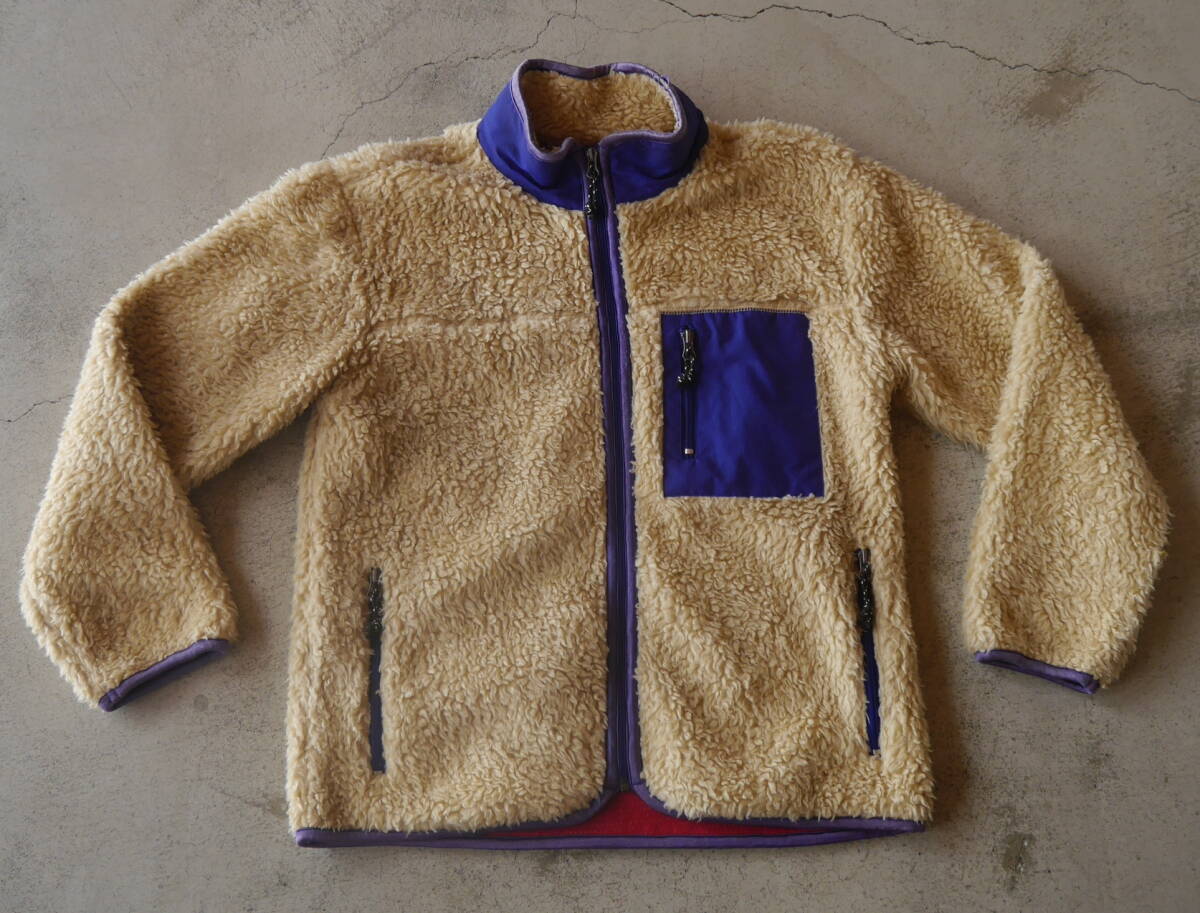Never seen thing古着クラシックレトロカーディガン中古レギュレーター スナップTフリースOUTDOORキャンプ アウトドアpatagoniaパタゴニア