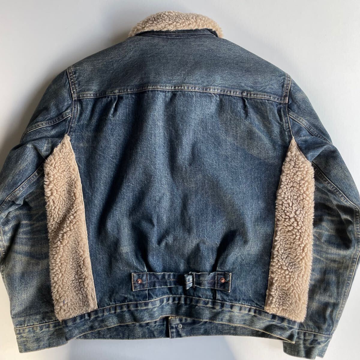 名作】RRL “Denim Grizzly Jacket” M デニム グリズリー 名作】RRL “Denim Grizzly Jacket” M デニム グリズリー