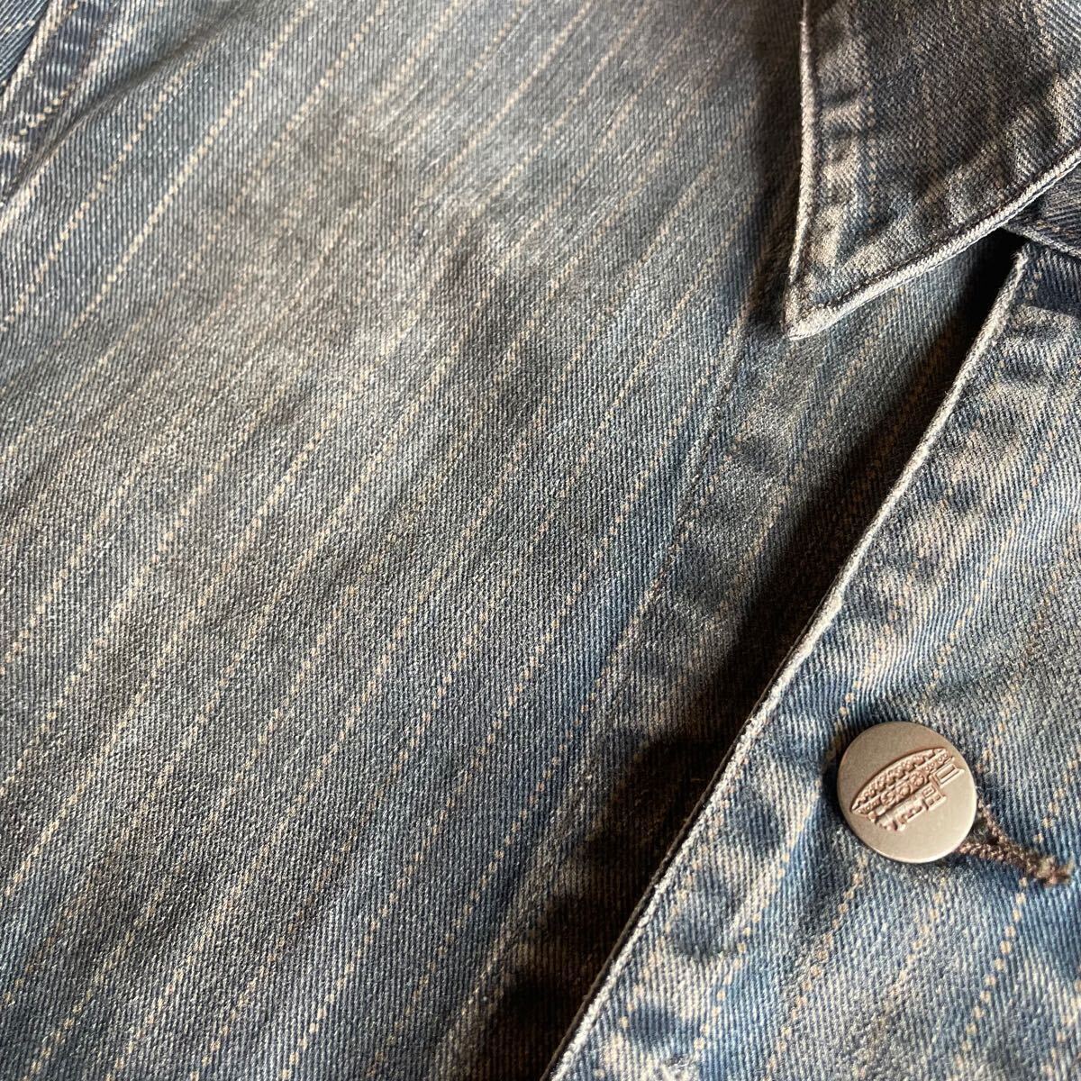 傑作】RRL “Wabash Coverall” S ウォバッシュ ストライプ 傑作】RRL “Wabash Coverall” S ウォバッシュ ストライプ