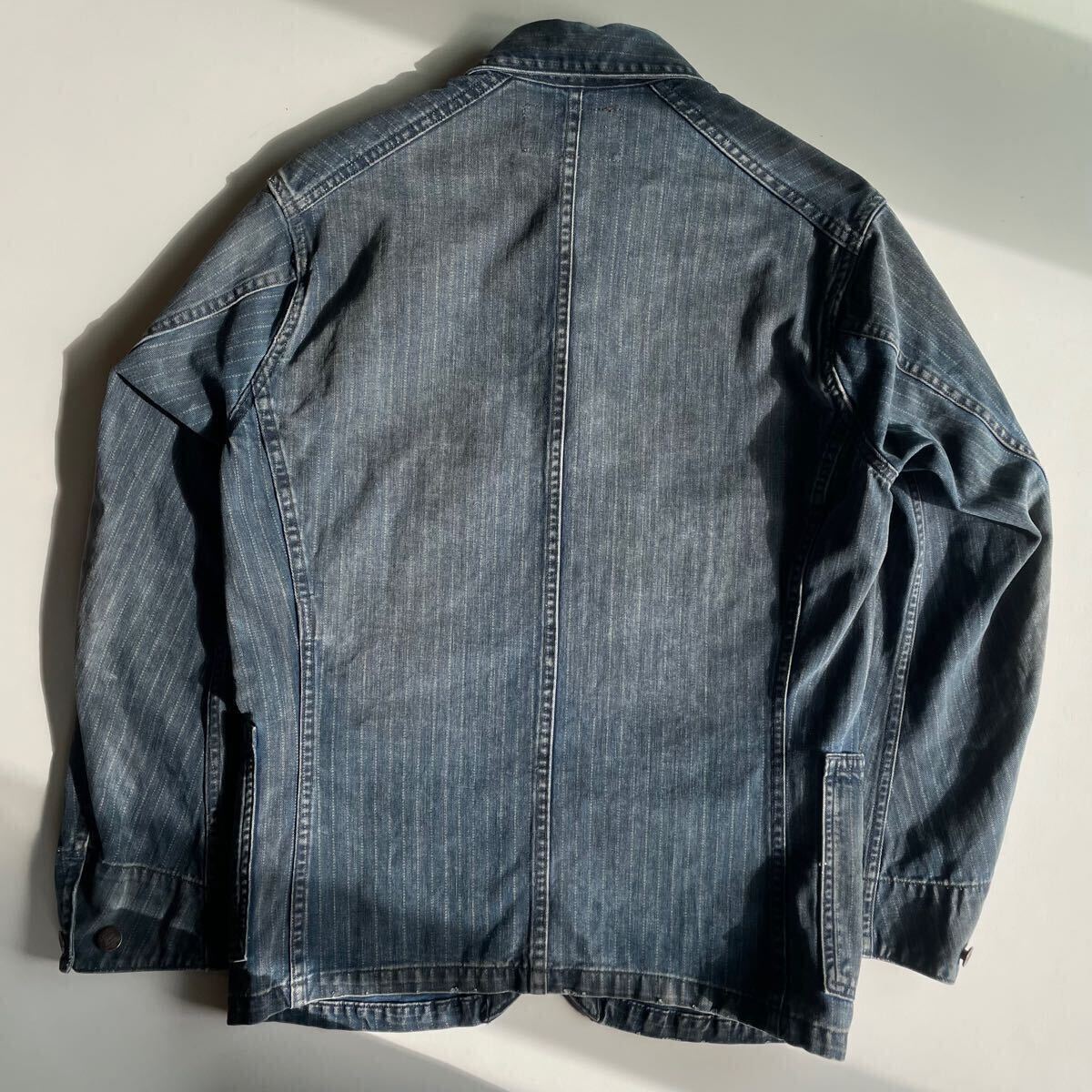 傑作】RRL “Wabash Coverall” S ウォバッシュ ストライプ 傑作】RRL “Wabash Coverall” S ウォバッシュ ストライプ