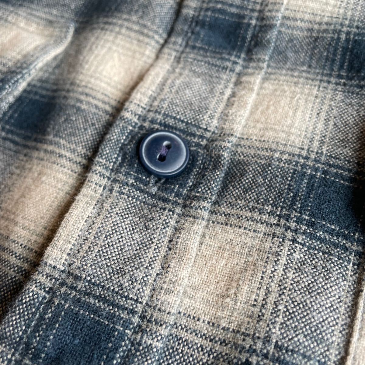 キムタク着】RRL “Ombre Work Shirt” L オンブレ チェック キムタク着】RRL “Ombre Work Shirt” L オンブレ チェック