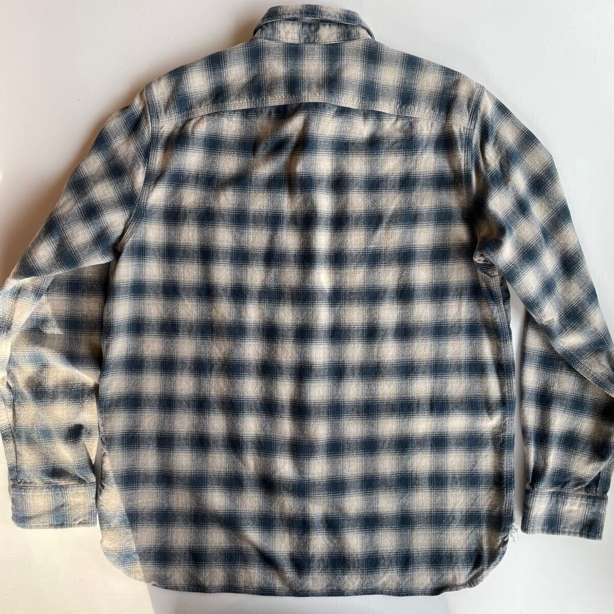 キムタク着】RRL “Ombre Work Shirt” L オンブレ チェック キムタク着】RRL “Ombre Work Shirt” L オンブレ チェック