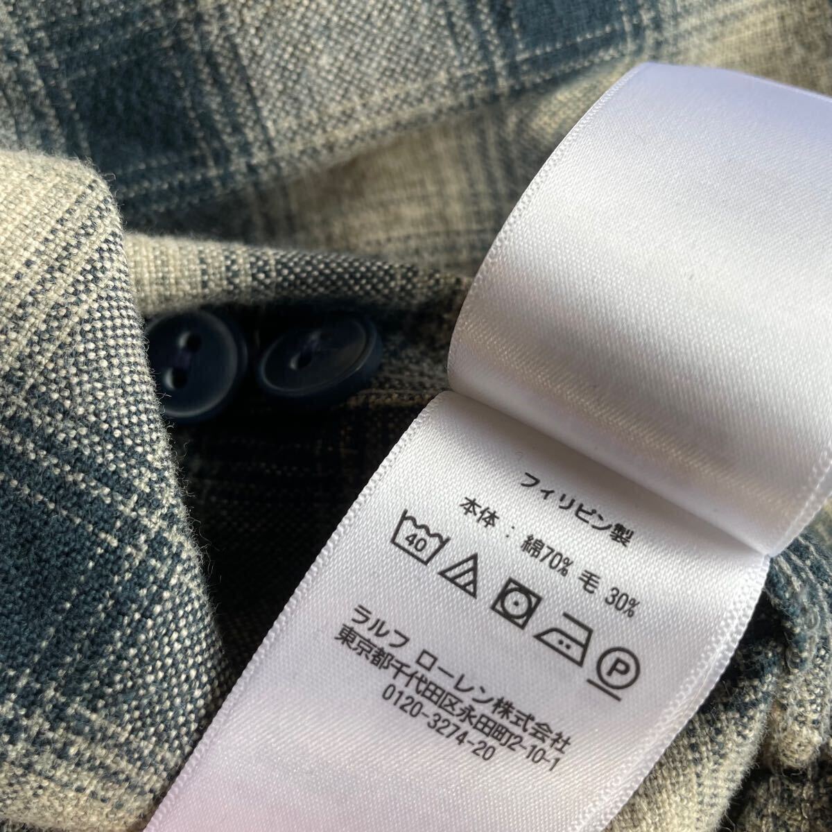 キムタク着】RRL “Ombre Work Shirt” L オンブレ チェック キムタク着】RRL “Ombre Work Shirt” L オンブレ チェック
