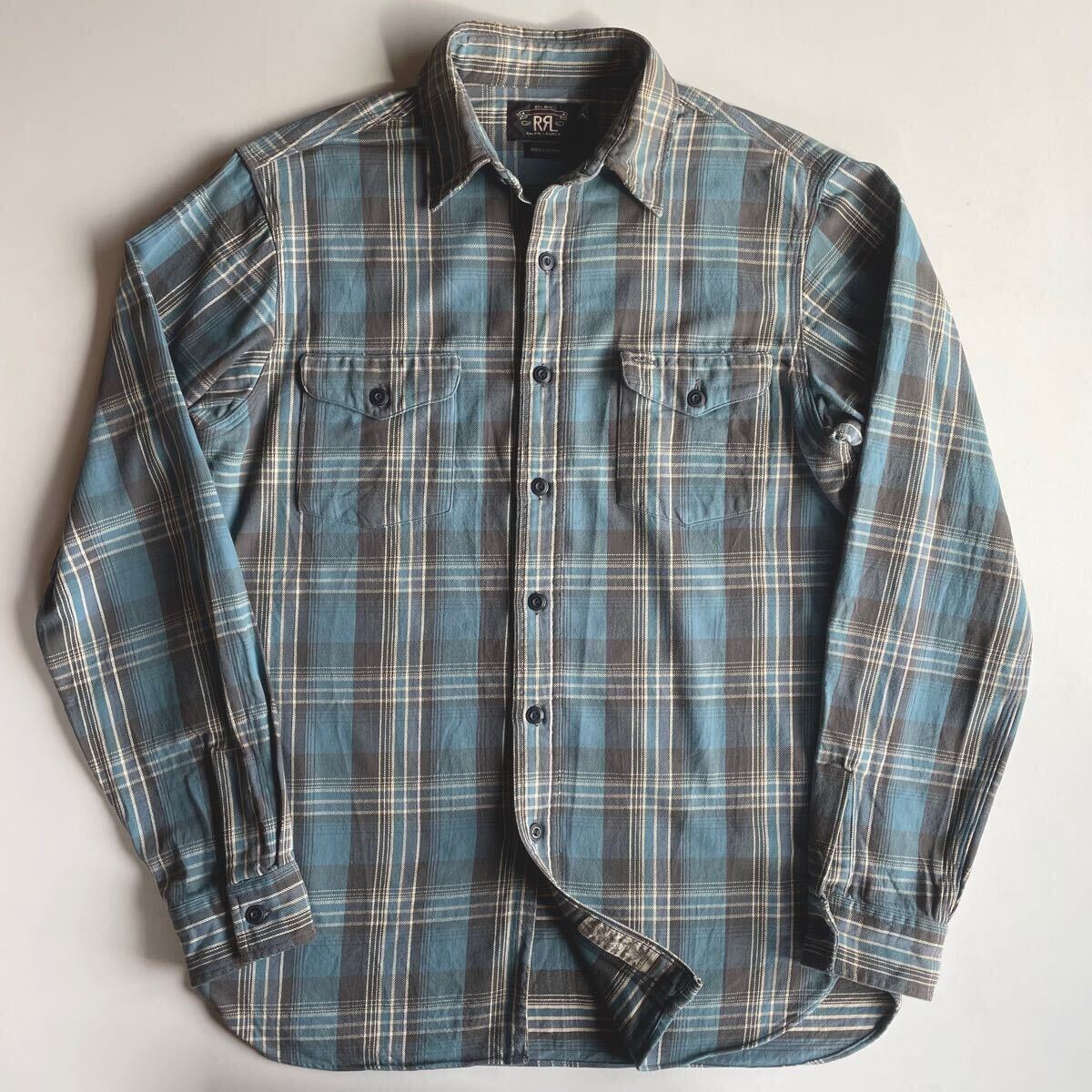 名作/ジョニーデップ着】 RRL “Plaid Work Shirt” M フランネル 名作/ジョニーデップ着】 RRL “Plaid Work Shirt” M フランネル