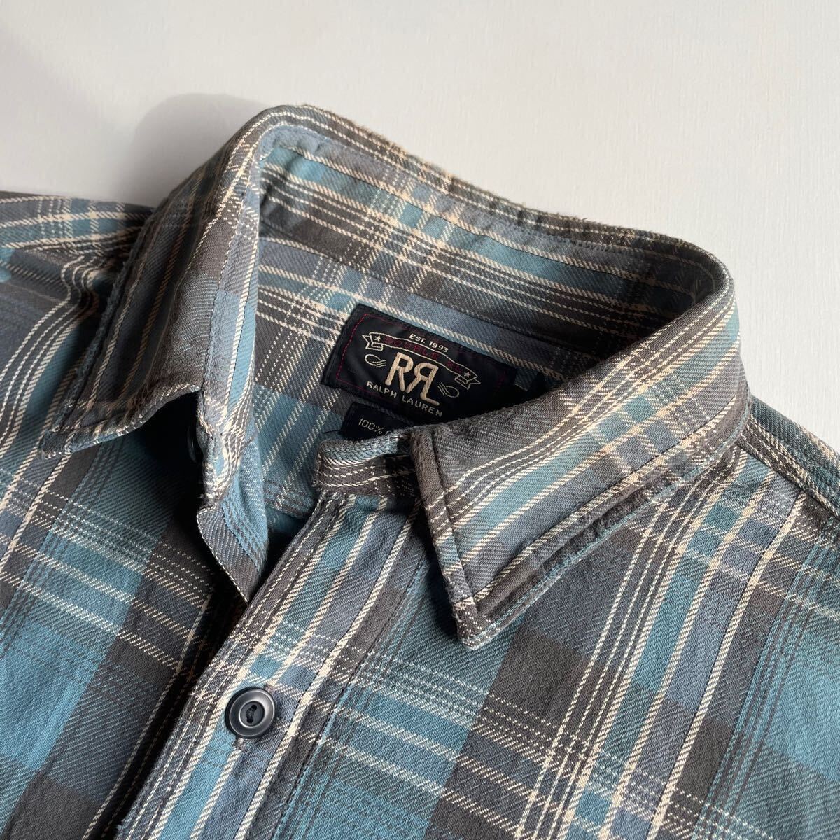 名作/ジョニーデップ着】 RRL “Plaid Work Shirt” M フランネル 名作/ジョニーデップ着】 RRL “Plaid Work Shirt” M フランネル