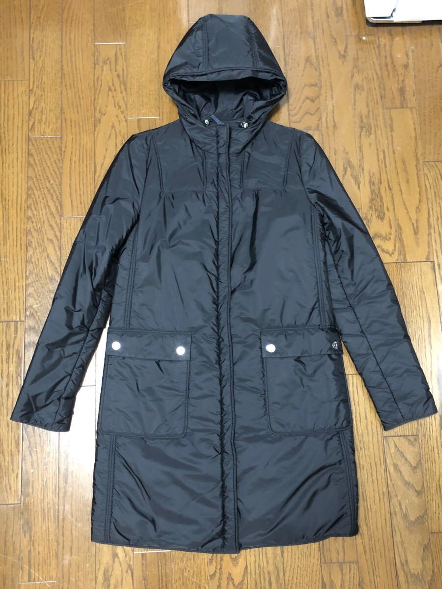  прекрасный товар JIL SANDER NAVY/ Jil Sander темно-синий линия Польша производства нейлон с хлопком пальто чёрный 