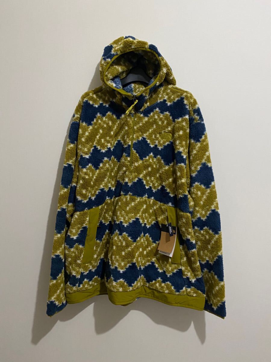 即決 送料無料 新品 ノースフェイス CAMPSHIRE フリース パーカー シェルパ XXL THE NORTH FACE 総柄