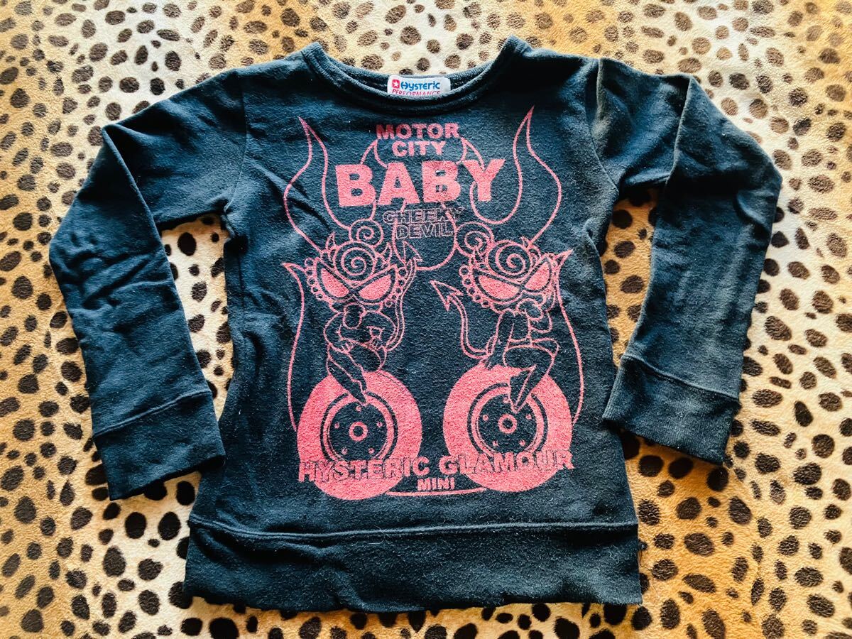 16 HYSTERIC MINI ヒステリック ミニ 長袖 Tシャツ110 サイズ 子供服 キッズ kids ジュニア Jr. 男の子 女の子 アウター インナー 男子