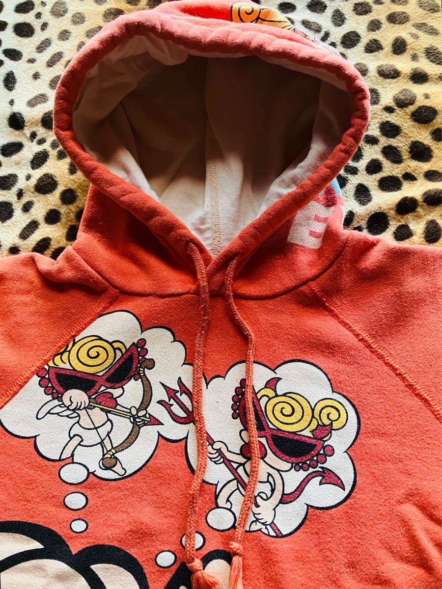 12 HYSTERIC MINI ヒステリック ミニ 長袖 パーカー 100サイズ オレンジ 子供服 キッズ kids ジュニア Jr. 男の子 女の子 アウター 男子_画像4