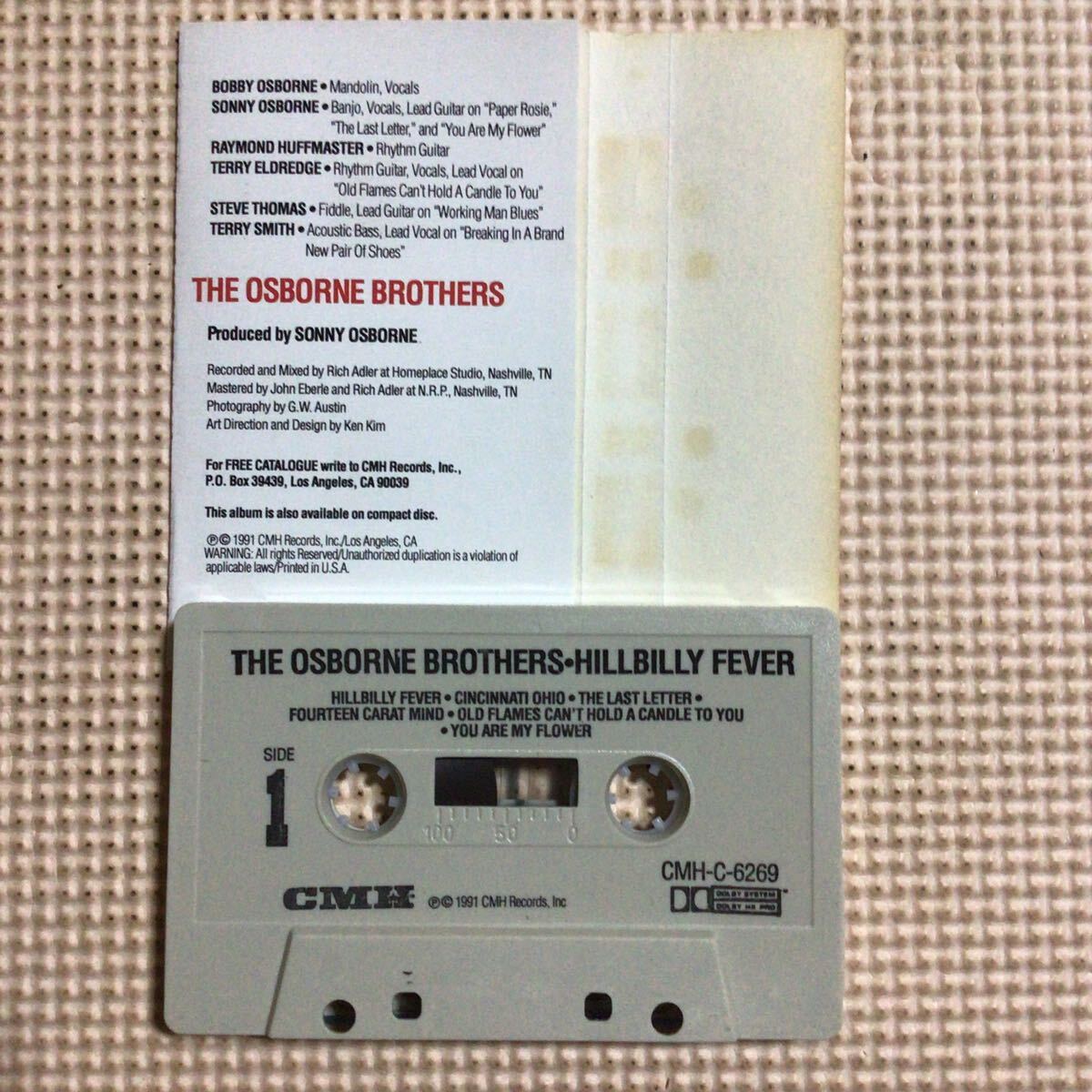 THE OSBORNE BROTHERS HILLBILLY FEVER[ Country, голубой стакан ] зарубежная запись кассетная лента ①