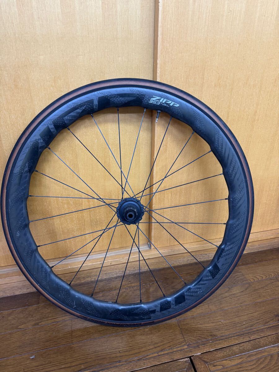 フロント ZIPP353nsw リア ZIPP303Firecrst ホイール チューブレス ディスクブレーキ シマノフリー