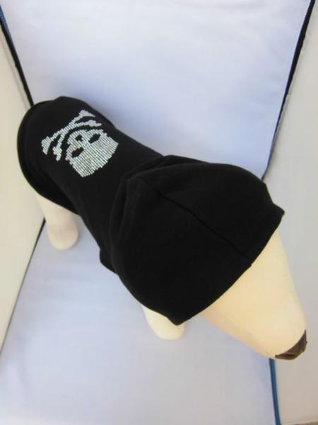 * free shipping * new goods * dog. Western-style clothes * skull pattern * hood attaching *L*