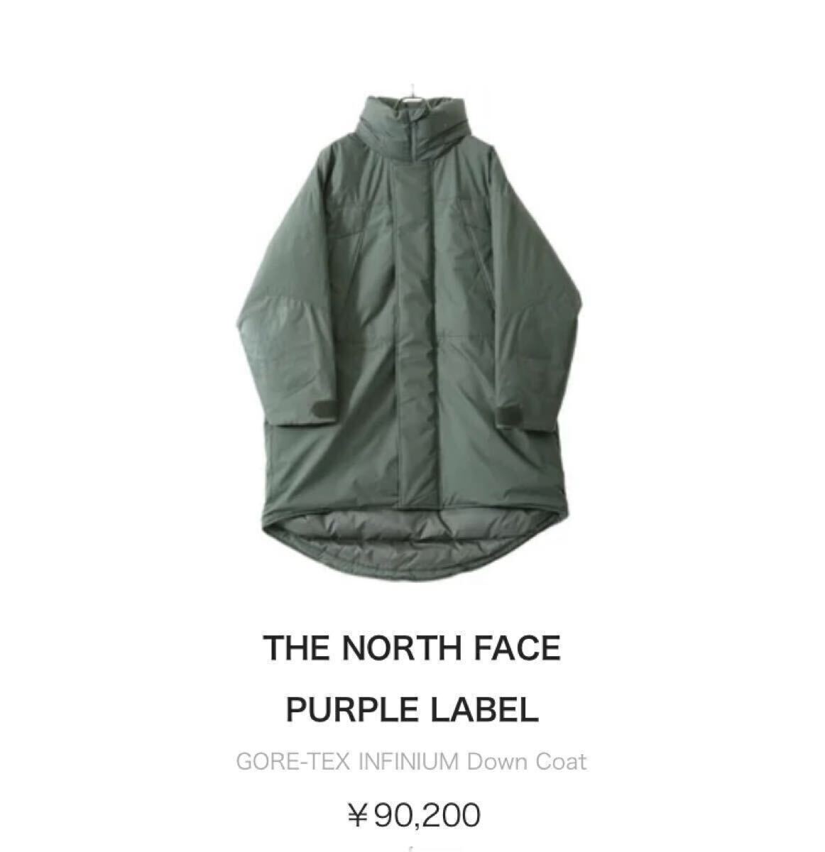 THE NORTH FACE PURPLE LABELGORE-TEX INFINIUM Down Coat THE NORTH FACE PURPLE LABELGORE-TEX INFINIUM Down Coat
