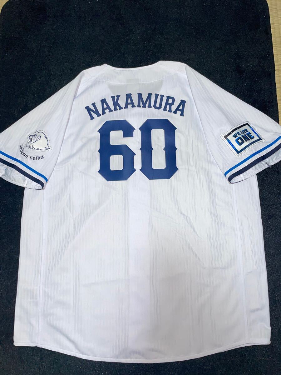 即決 ゆうパック匿名送料無料 埼玉西武ライオンズ 中村剛也 ユニフォーム ファナティクス製 LARGEサイズ チーム名刺繍 ネーム番号プリント