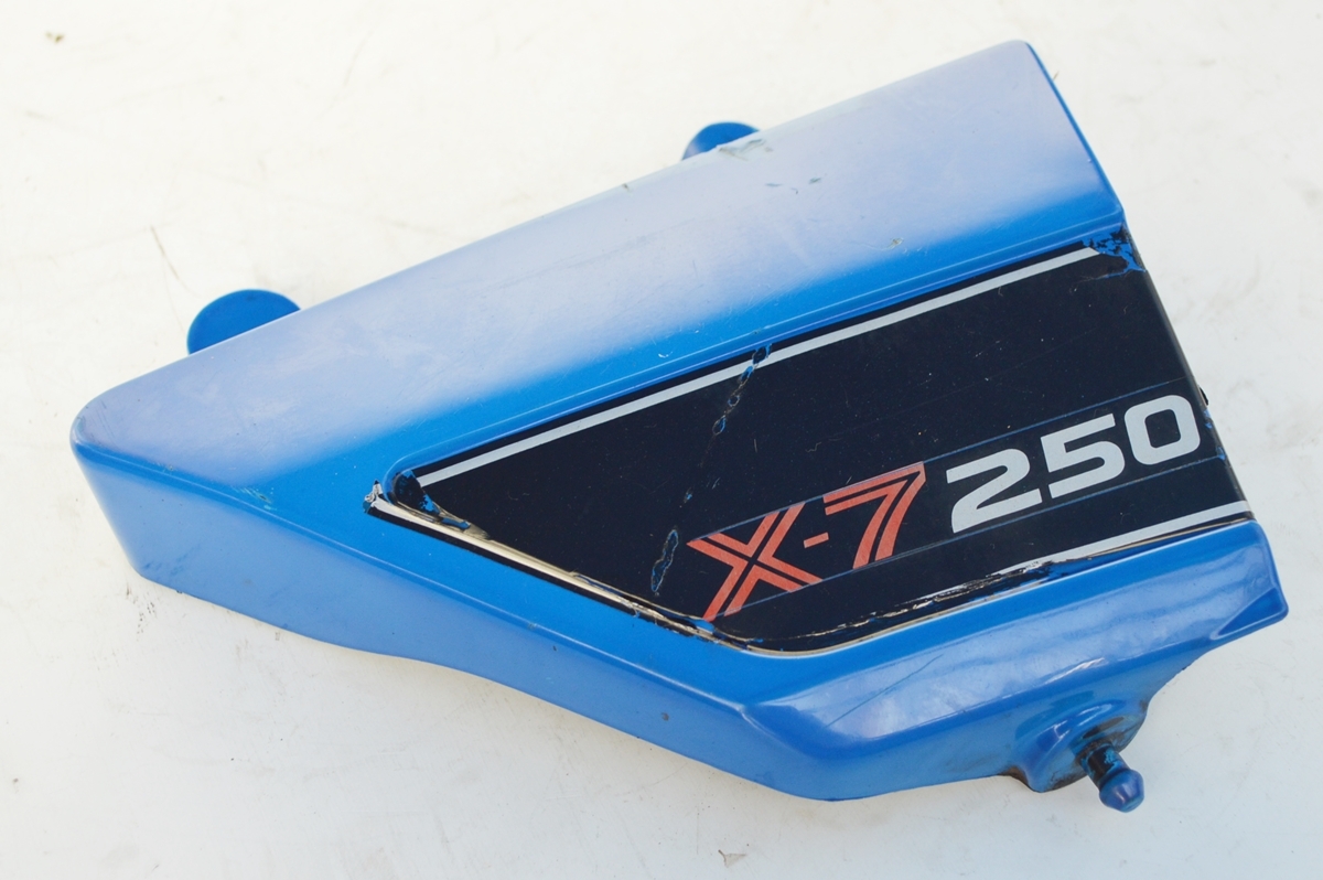 SUZUKI RG250E / X7 サイドカバー右　中古品　当時物　純正品　RG250　GT250/2 GT2502スズキ_画像2