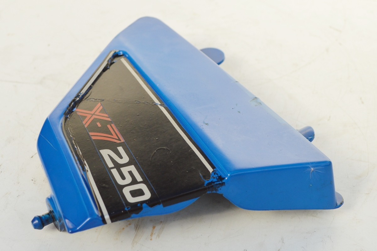 SUZUKI RG250E / X7 サイドカバー右　中古品　当時物　純正品　RG250　GT250/2 GT2502スズキ_画像3