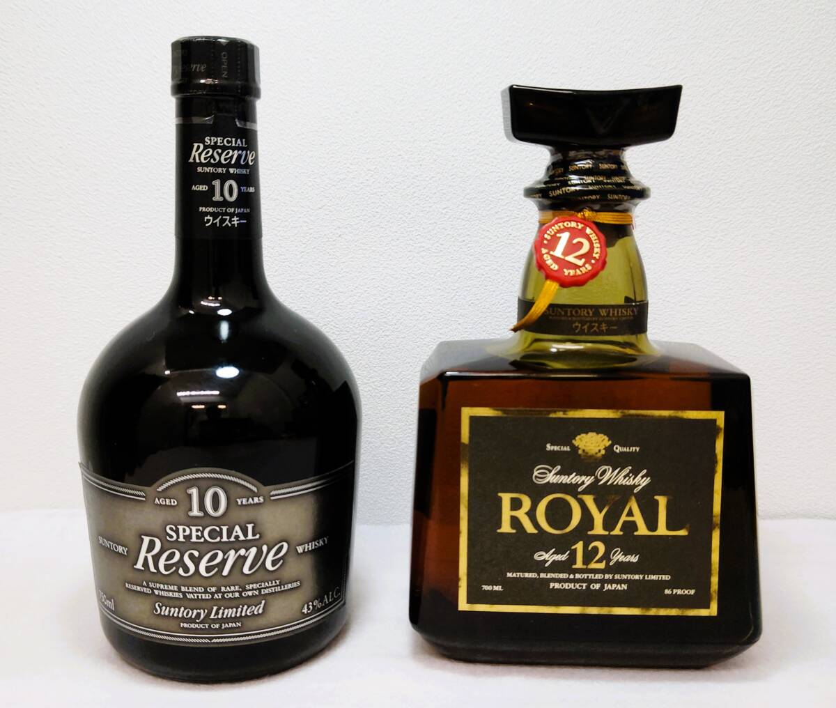 2109【未開栓】SUNTORY ウイスキー 2本セット ローヤル 12年 リザーブ 10年 WHISKY 700ｍｌ 43度 750ｍｌ 40度  箱付【古酒】(日本)｜売買されたオークション情報、Yahoo!オークション(旧ヤフオク!) の商品情報をアーカイブ公開 -  オークファン（aucfan.com）