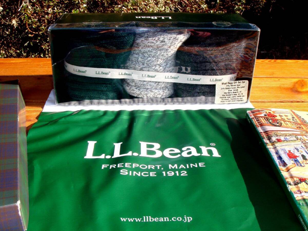 【売り切り御免!】 入手困難★パッケージ未開封【L.L.Bean】お宝★エルエルビーン★Ragg U.S.A.♪ in Set/暖かソックス3足★稀少Made Gift その他