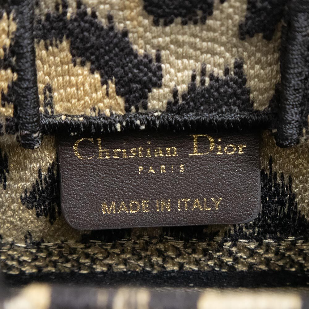 ( новый товар * не использовался товар ) Christian Dior Christian Dior книжка большая сумка Mini плечо ручная сумочка парусина бежевый S5555C