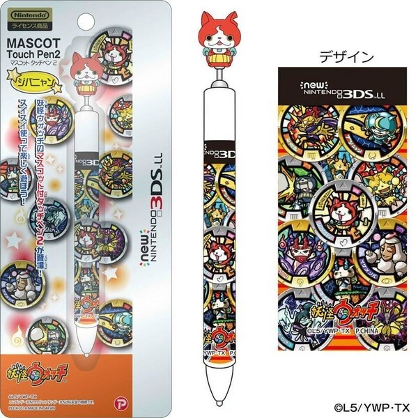 !_ Yo-kai Watch new NINTENDO 3DS LL соответствует эмблема стилус jibanyanVer. новый товар нераспечатанный 