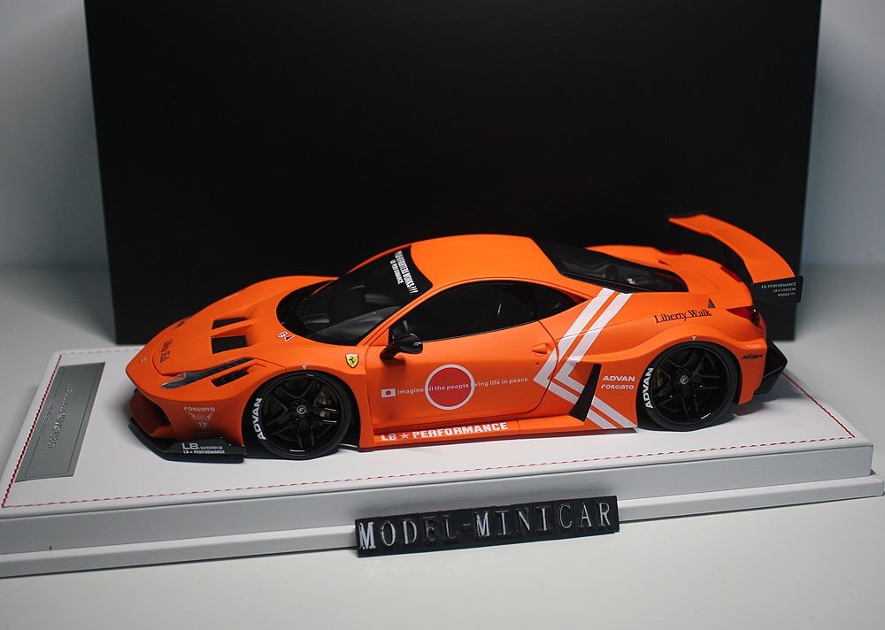 【限定66台】LBWK 1/18 フェラーリ458 マットオレンジ 新品 Yahoo!オークション - 最後1台 Matt Orange 世界限定66台 LBWK 1