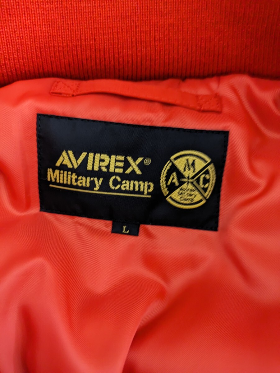 AVIREX/美品メンズL/MA-1フライトジャケット/モデファイ ハロ AVIREX/美品メンズL/MA-1フライトジャケット/モデファイ ハロ