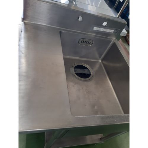 一槽シンク 台付き BGあり 業務用 中古/送料別途見積_画像2