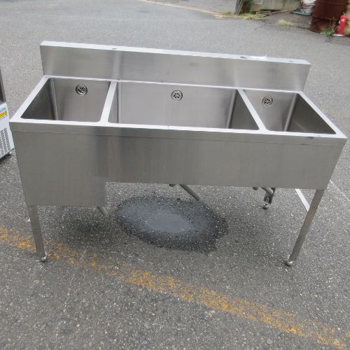 特殊三槽シンク BGあり 業務用 中古/送料別途見積