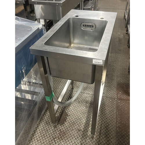 一槽シンク 三方枠 BGなし 業務用 中古/送料無料