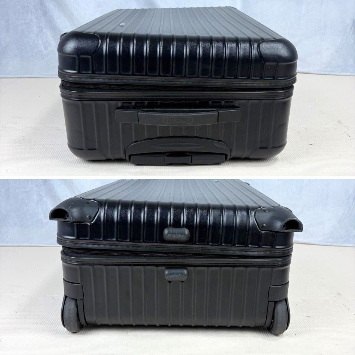 リモワ サルサ 63L 2輪 TSAロック チェックインM マットブラック 美品リモワサルサ63L 2輪マットブラックキャリーケースTSAロック