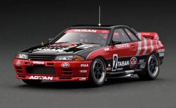 ■イグニッションモデル 1/43 1992 ニッサンスカイライン GT-R (R32) ＃2 高橋国光/土屋圭市 JTC TAISAN STP