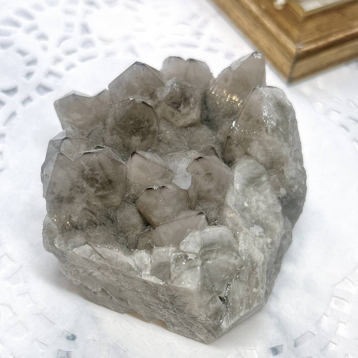 E11354】スモーキーファントム水晶 クラスター スモーキー E11354】スモーキーファントム水晶 クラスター スモーキー