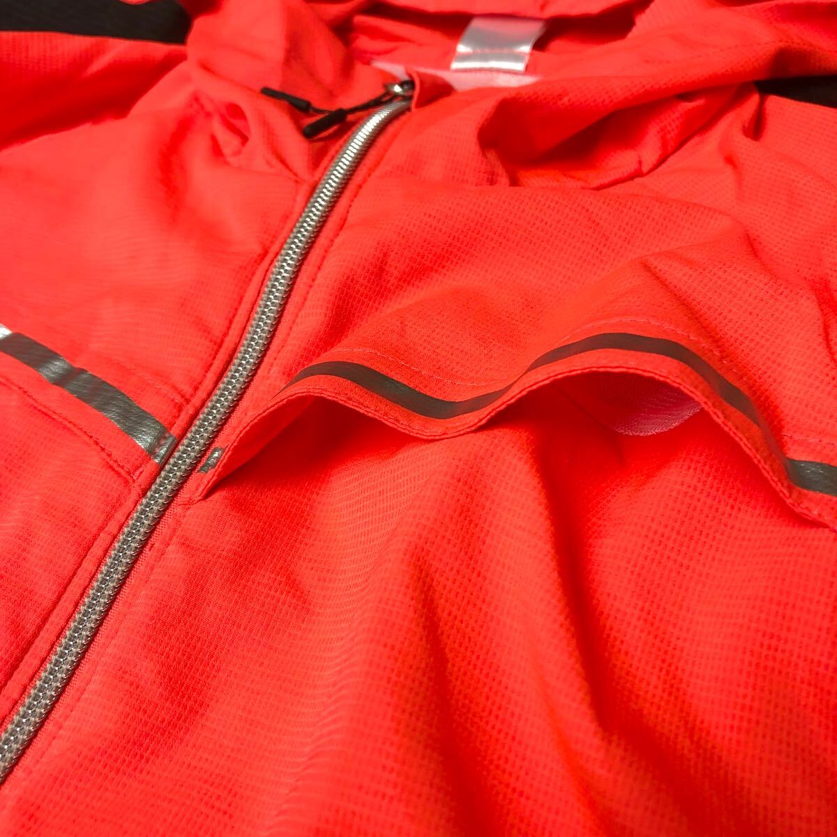 MIZUNO＊ミズノ レディースS 長袖ジャケット パーカー ウィンドブレーカー 薄地 ダブルジップ ランニング トレーニング スポーツウェア_画像7