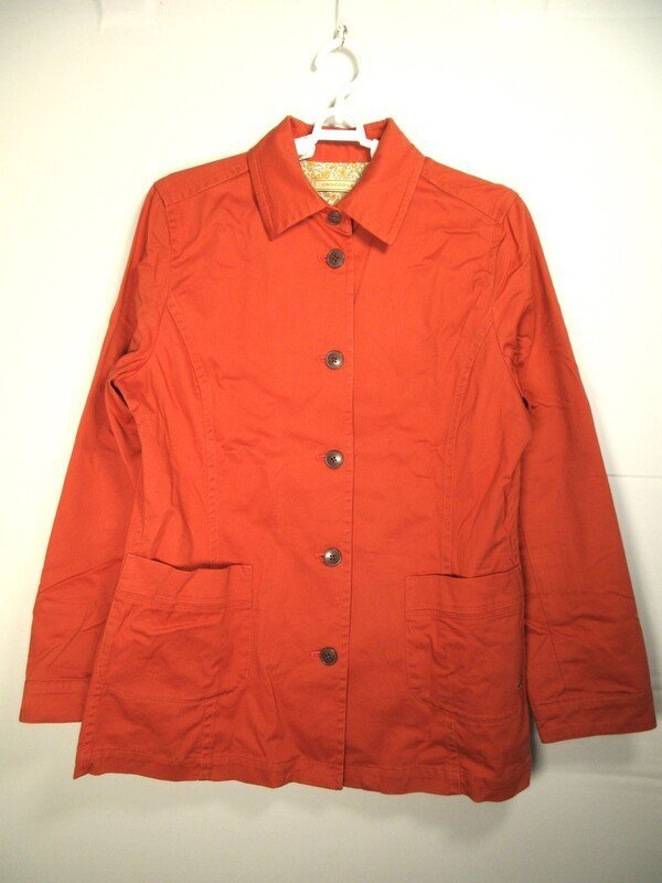 クロコダイル レディース ジャケットコート サイズL オレンジ Crocodile MF2179_画像1