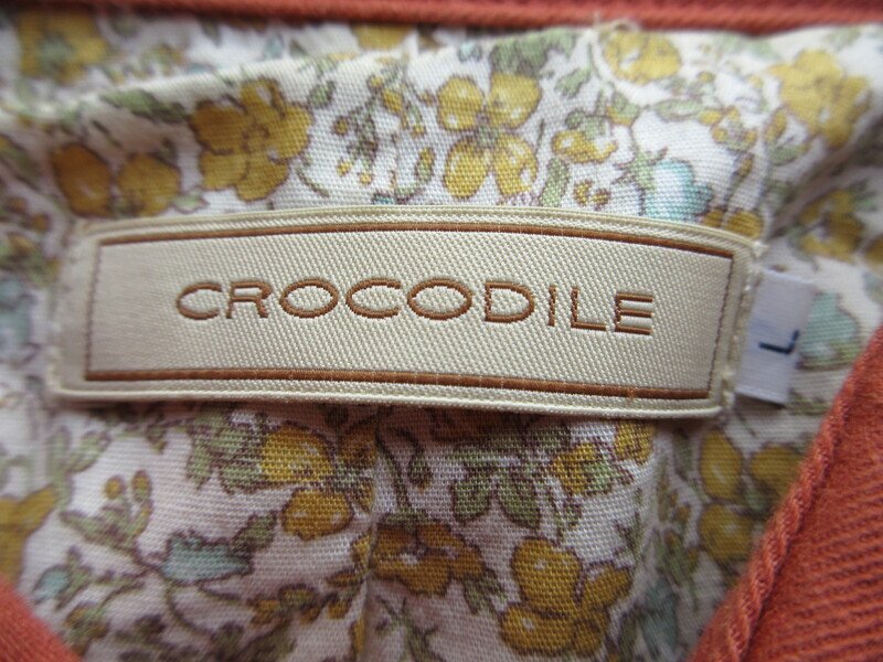 クロコダイル レディース ジャケットコート サイズL オレンジ Crocodile MF2179_画像3